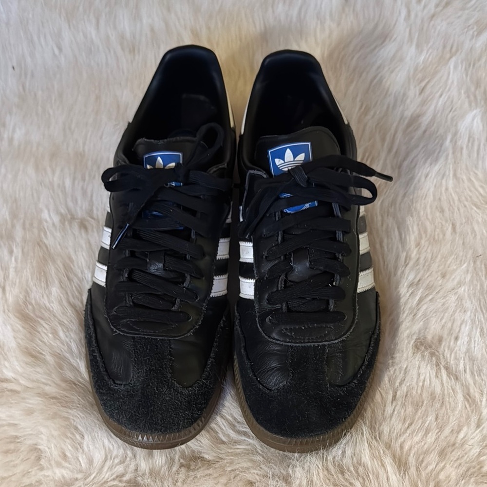 Black and White adidas Sambas